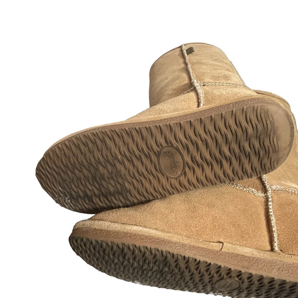 Bjorndal Zoe Suede Tan fur lined boot size 7 EUC - Picture 6 of 8